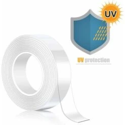 LITZEE Miscellaneous Adhesive Tape Ultra Strong Double Sided Adhesive Tape Washable Without Leaving Traces Transparent 5m -Floor Store 96304074 4